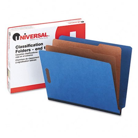 UNIVERSAL BATTERY Universal 10318 Pressboard End Tab Classification Folders  Ltr  6-Section  BE  10/box 10318